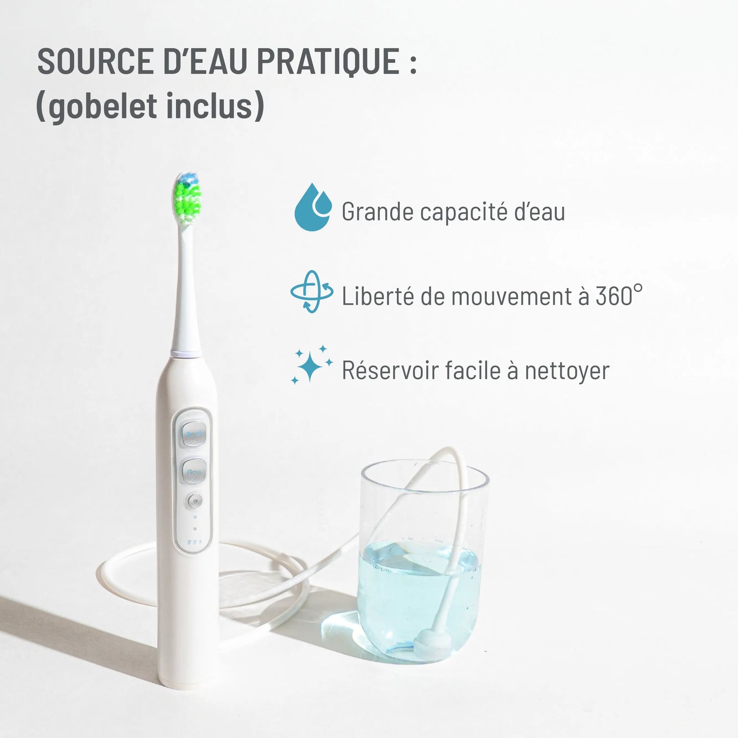 Brosse à dents électrique 3-en-1 Kleeneo™