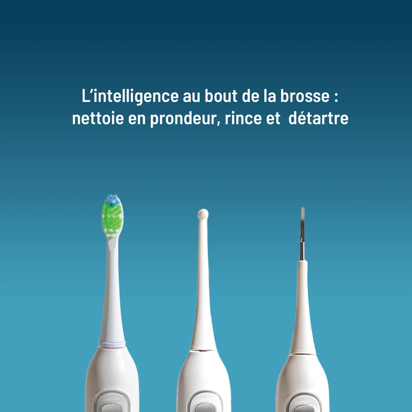 Brosse à dents électrique 3-en-1 Kleeneo™