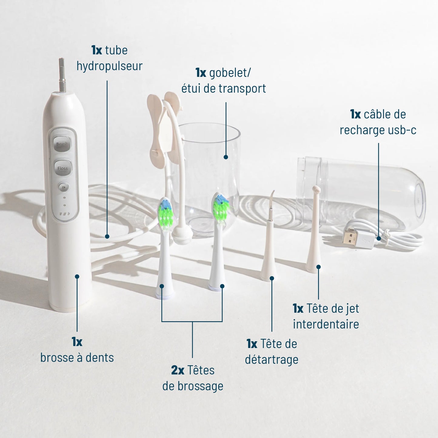 Brosse à dents électrique 3-en-1 Kleeneo™
