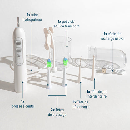 Brosse à dents électrique 3-en-1 Kleeneo™